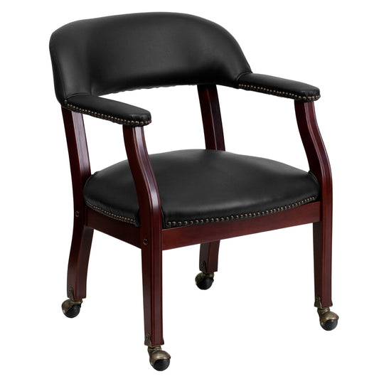 Flash Furniture Black Vinyl Reception Chair