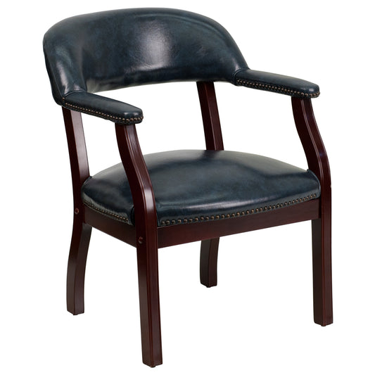 Flash Furniture Blue Vinyl Reception Chair