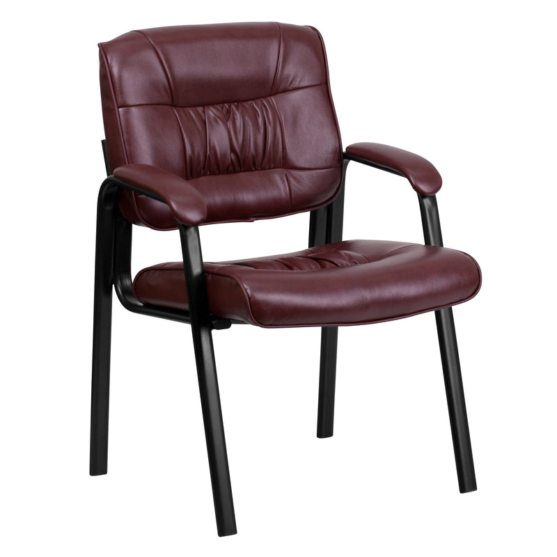 Flash Furniture Burgundy Leather Reception Chair