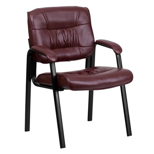 Flash Furniture Burgundy Leather Reception Chair