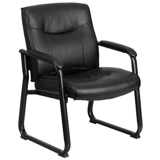 Flash Furniture Black Leather Reception Chair