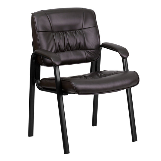 Flash Furniture Brown Leather Reception Chair