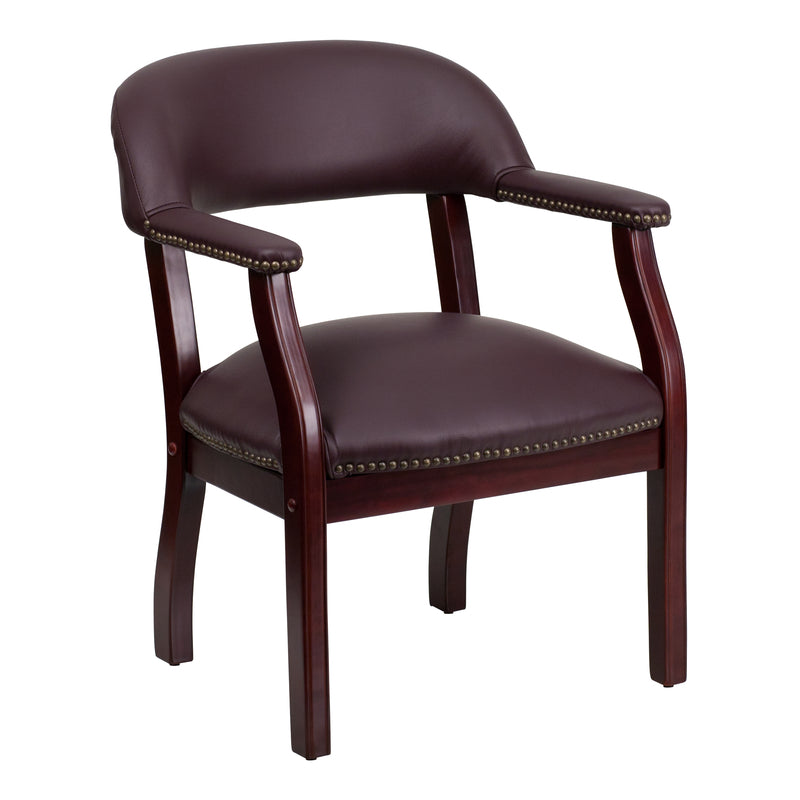 Flash Furniture Burgundy Leather Reception Chair