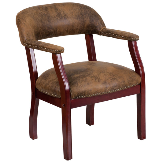 Flash Furniture Brown Fabric Reception Chair