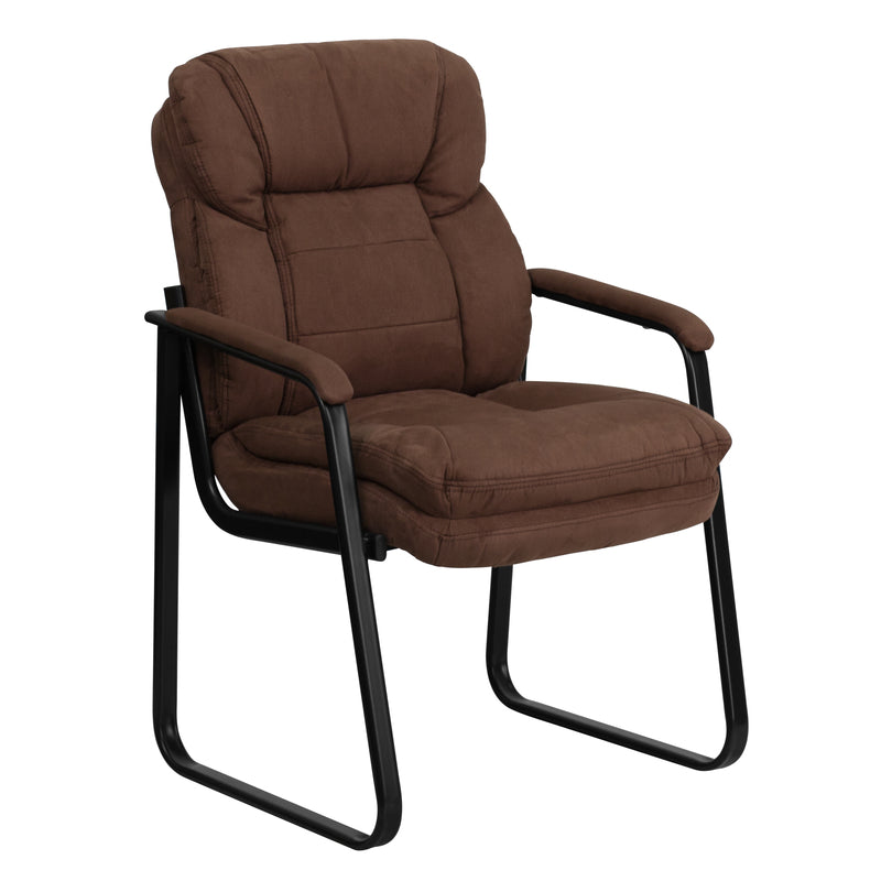 Flash Furniture Brown Fabric Reception Chair