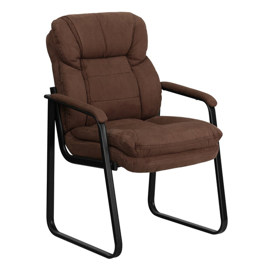 Flash Furniture Brown Fabric Reception Chair