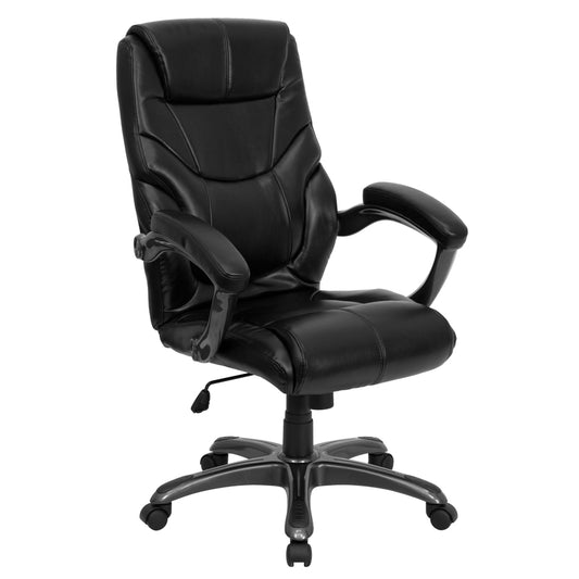 Flash Furniture Black Leather Office Chair