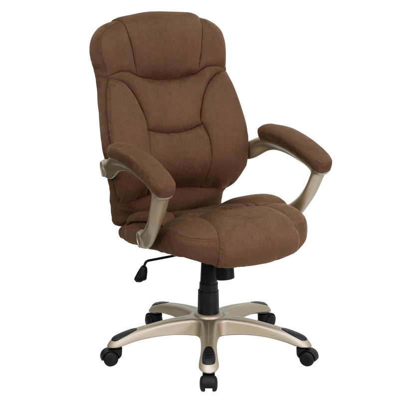 Flash Furniture Brown Fabric Office Chair