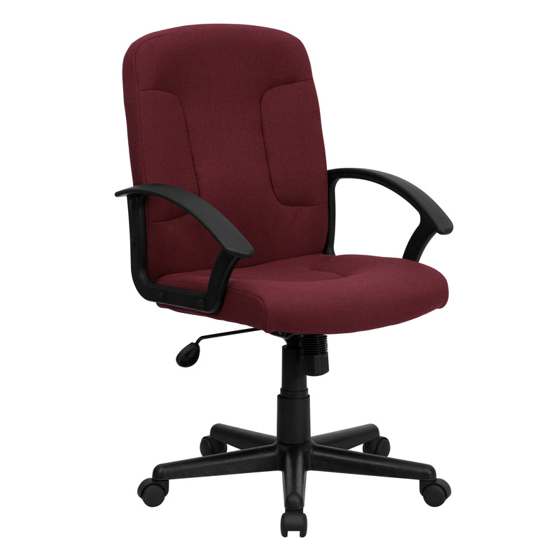Flash Furniture Burgundy Fabric Office Chair