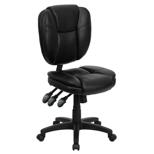 Flash Furniture Black Leather Office Chair