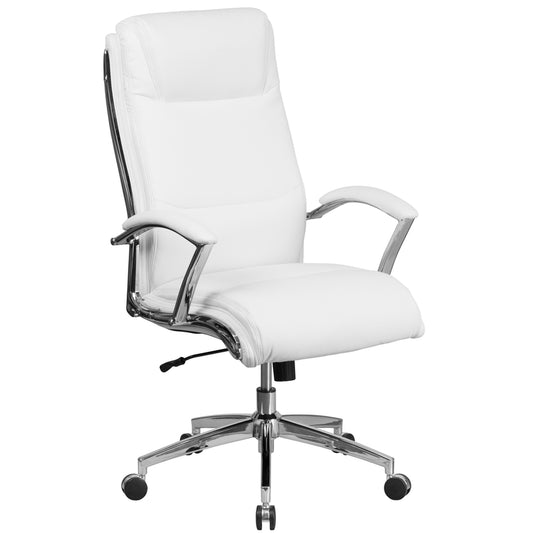 Flash Furniture White Leather Office Chair
