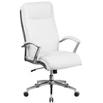 Flash Furniture White Leather Office Chair