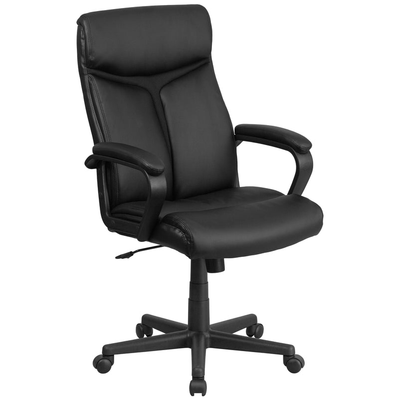 Flash Furniture Black Leather Office Chair