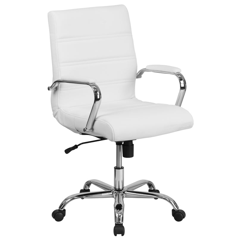 Flash Furniture White Leather Office Chair