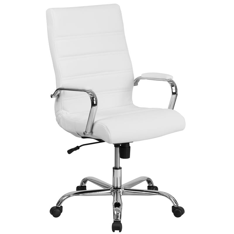 Flash Furniture White Leather Office Chair