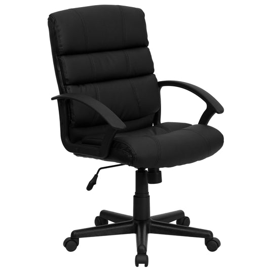 Flash Furniture Black Leather Office Chair