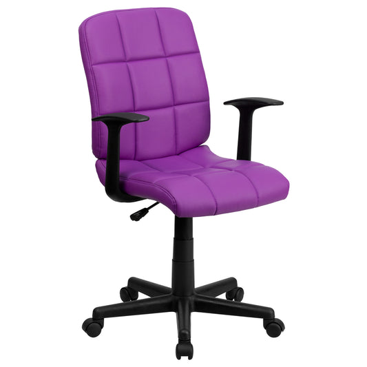 Flash Furniture Purple Vinyl Office Chair