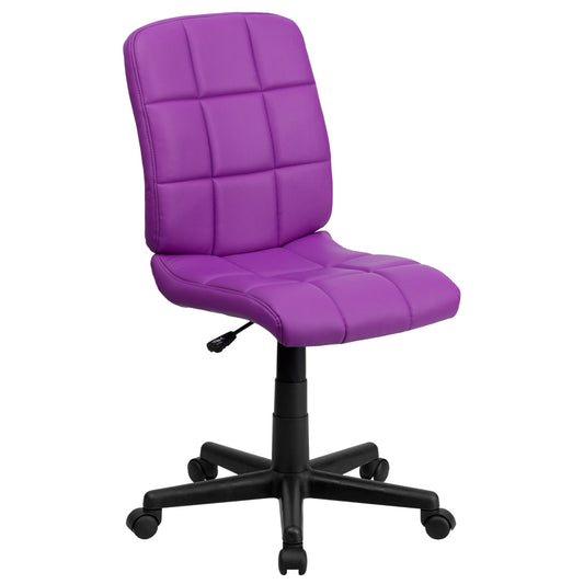 Flash Furniture Purple Vinyl Office Chair
