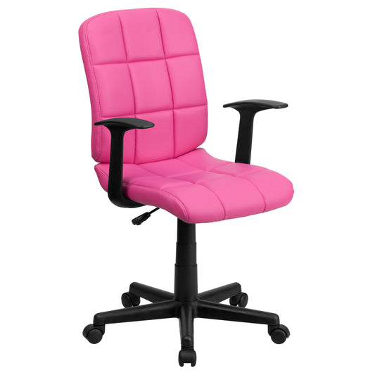 Flash Furniture Pink Vinyl Office Chair