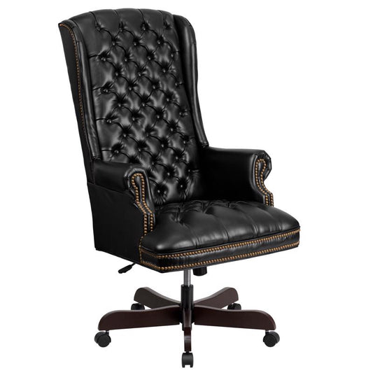 Flash Furniture Black Leather Office Chair