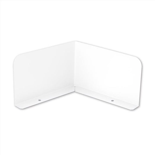 Amerimax 3 in. H X 0.5 in. W X 9 in. L White Aluminum K Gusher Guard