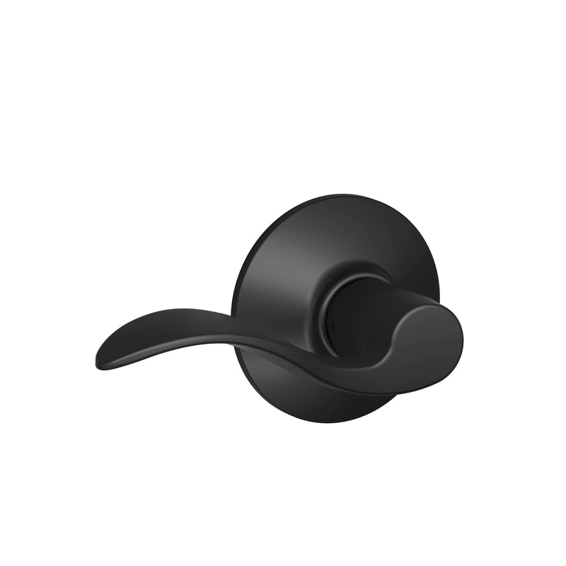 Schlage Accent Classic Matte Black Passage Lever