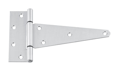 National Hardware 8 in. W X 8 in. L Stainless Steel Silver Stainless Steel Heavy Duty T Hinge 1 pk