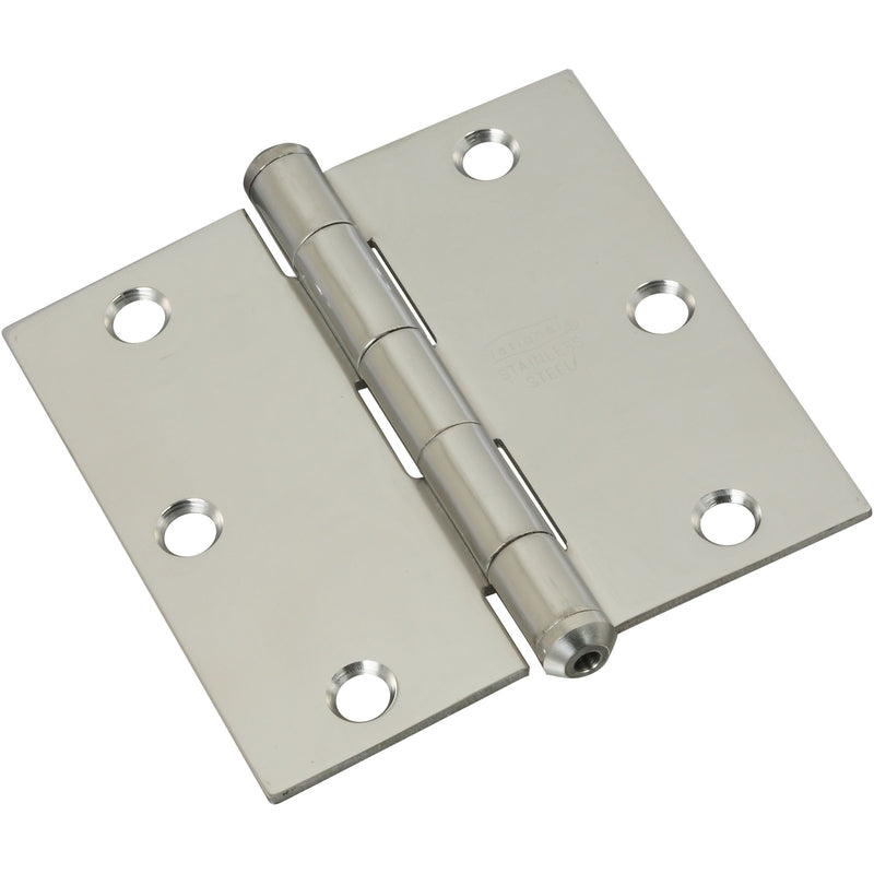 National Hardware 3-1/2 in. L Stainless Steel Door Hinge 1 pk