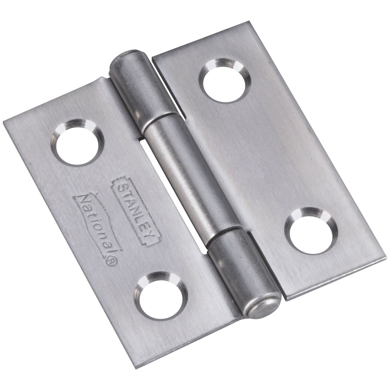 National Hardware 1-1/2 in. L Stainless Steel Door Hinge 2 pk