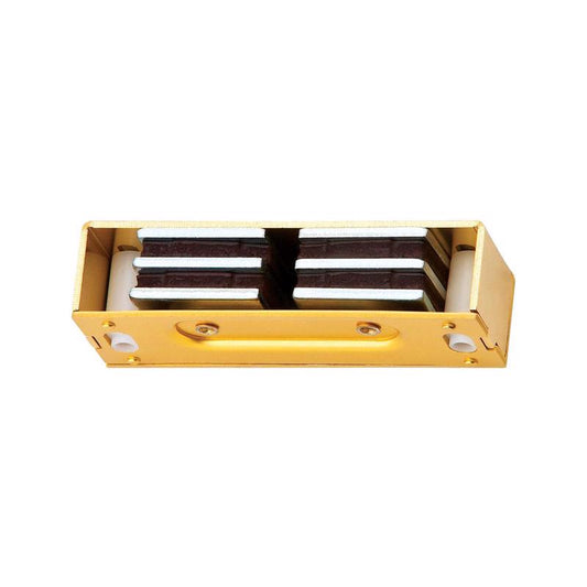Ives 1 in. H X 3-1/8 in. W X 3/4 in. D Polished Brass Aluminum Magnetic Catch
