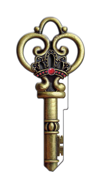Lucky Line Skeleton House Key Blank Single Multicolored