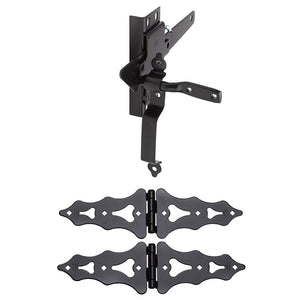 National Hardware Black Steel Gate Hardware Kit N109-015 1 pk
