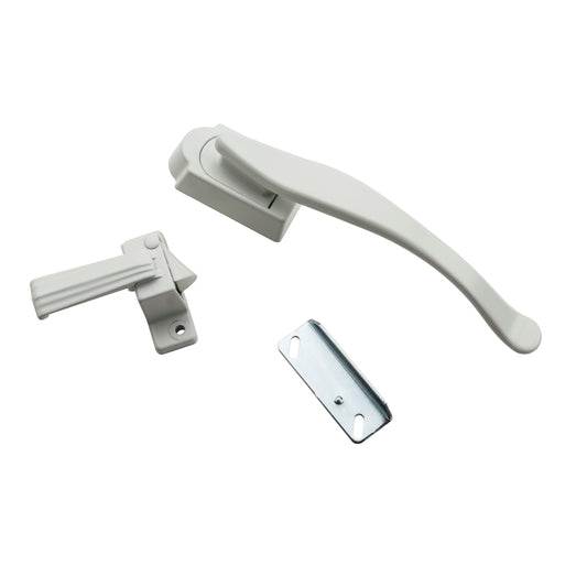 National Hardware Zinc-Plated White Zinc Lever Latches 1 pk