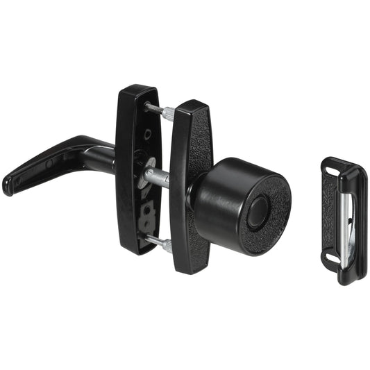 National Hardware Matte Black Zinc Universal Knob Latch 1 pk