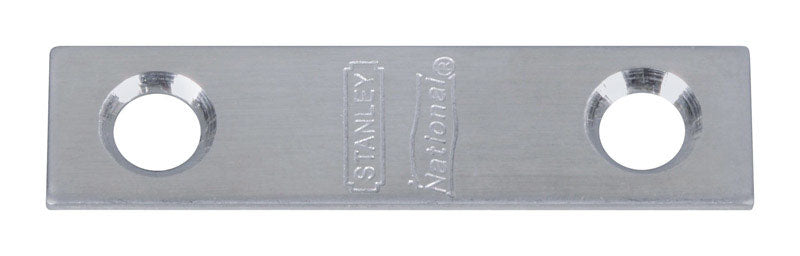 National Hardware .5 in. H X 1/2 in. W X 2 in. L Satin Stainless Steel Mending Brace