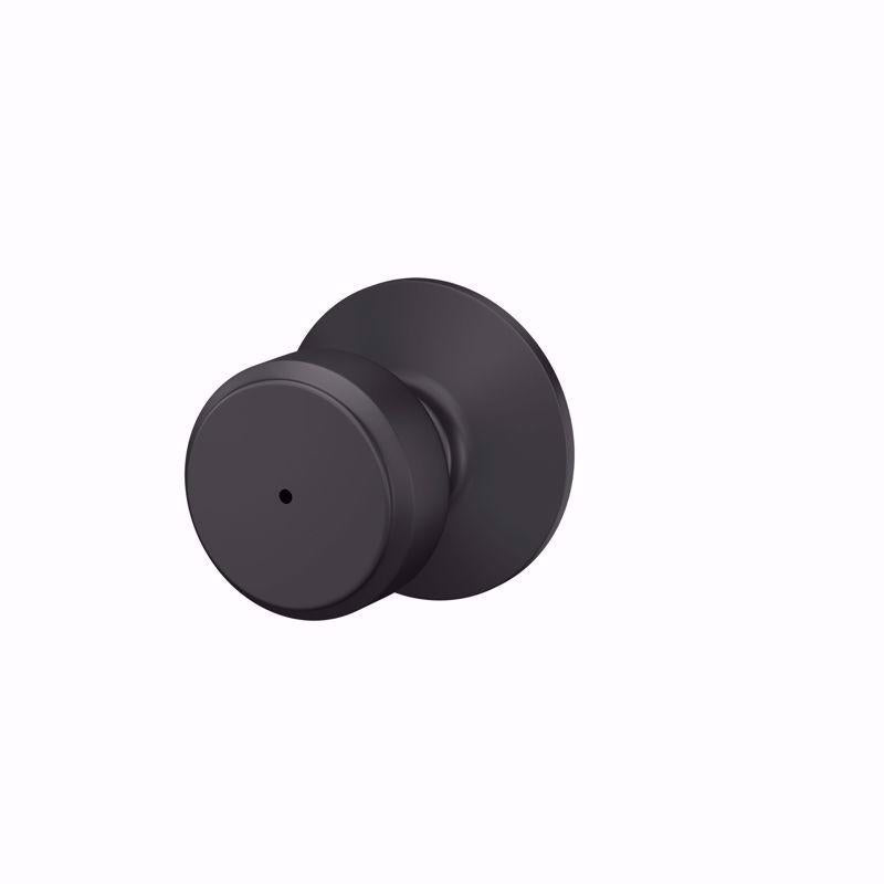 Schlage Bowery Matte Black Bed and Bath Knob