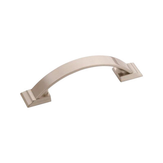 Amerock Candler Transitional Arch Cabinet Pull 3 in. Satin Nickel Silver 1 pk