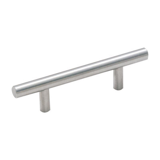 Amerock Contemporary Bar Cabinet Pull 3 in. Sterling Nickel Silver 1 pk
