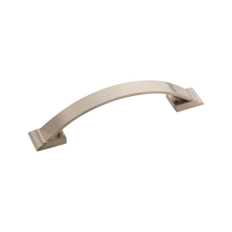 Amerock Candler Transitional Arch Cabinet Pull 3-3/4 in. Satin Nickel Silver 1 pk