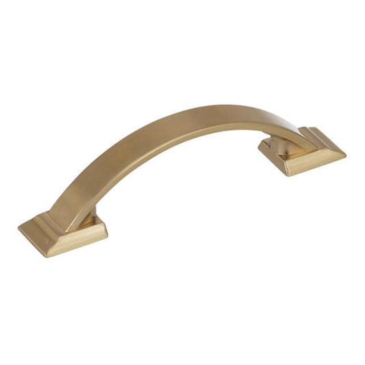 Amerock Candler Collection Transitional Arch Cabinet Pull 3 in. Golden Champagne Gold 1 pk