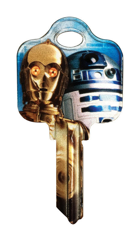 HILLMAN Star Wars Droids House/Padlock Universal Key Blank Single Multicolored