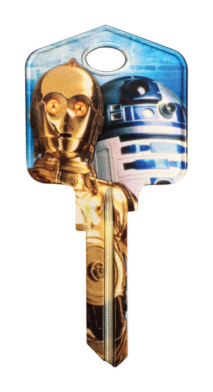 HILLMAN Star Wars Droids House/Padlock Universal Key Blank Single