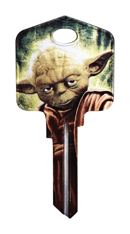 HILLMAN Star Wars Yoda House/Padlock Universal Key Blank Single