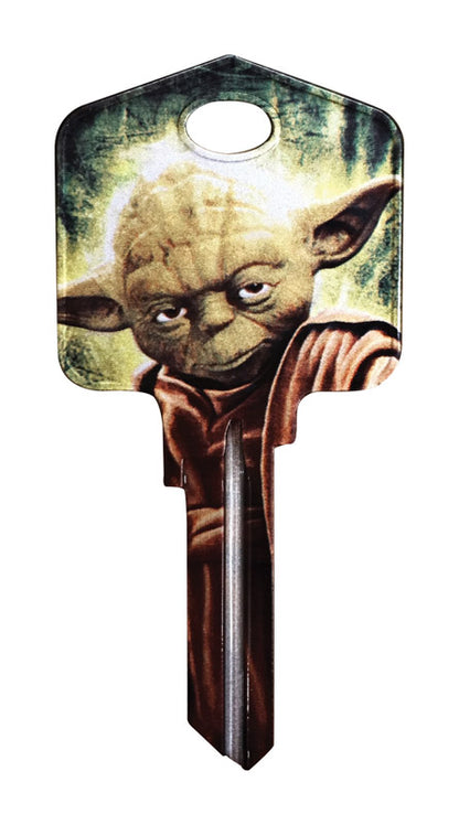 HILLMAN Star Wars Yoda House/Padlock Universal Key Blank Single