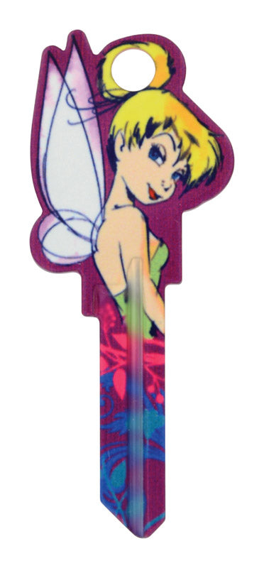 HILLMAN Disney Tinker Bell House/Padlock Universal Key Blank Single