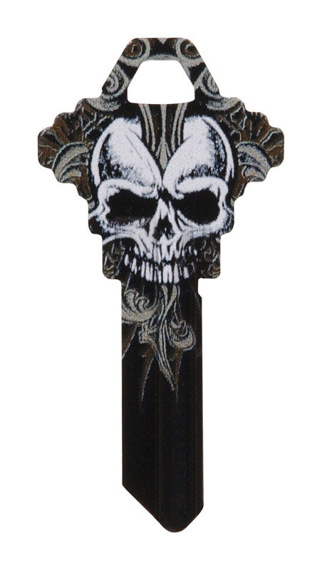 HILLMAN Wackey Skull House/Office Universal Key Blank Single