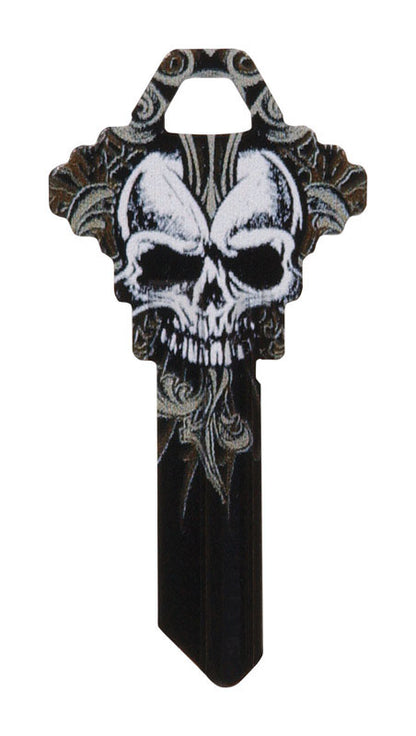 HILLMAN Wackey Skull House/Office Universal Key Blank Single