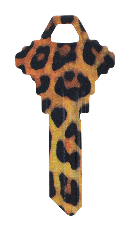 HILLMAN Wackey Leopard House/Office Universal Key Blank Single