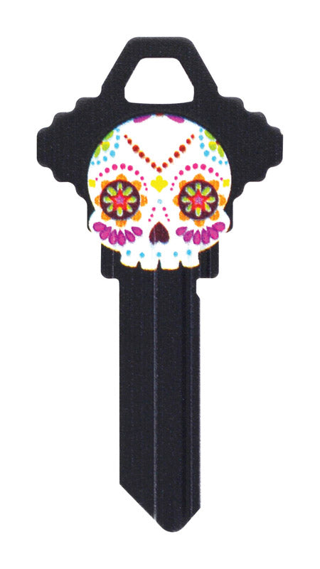 HILLMAN Wackey Sugar Skull House/Office Universal Key Blank Single