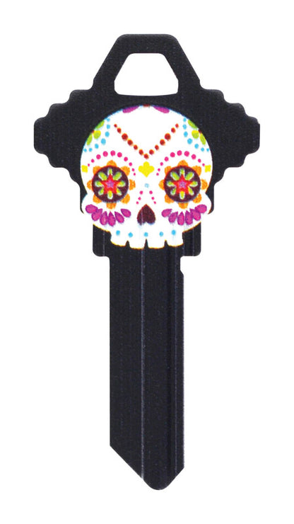 HILLMAN Wackey Sugar Skull House/Office Universal Key Blank Single